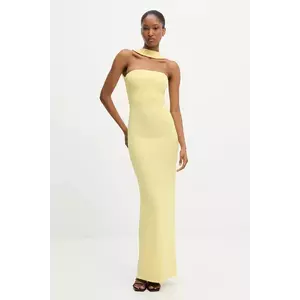 Answear Lab rochie culoarea galben, maxi, mulata imagine