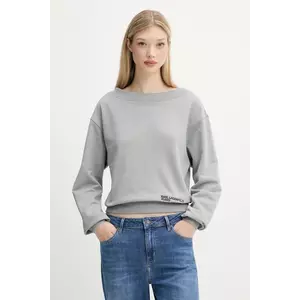 Karl Lagerfeld Jeans hanorac de bumbac culoarea gri, uni, A3W20039 imagine