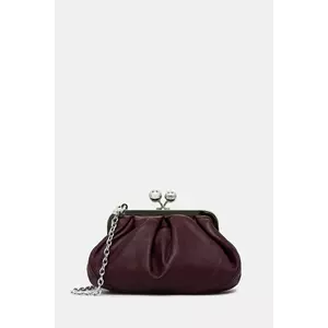 Weekend Max Mara poșetă de piele PRATI culoarea bordo, 2525516204600 imagine