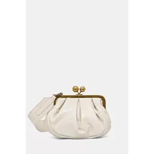 Weekend Max Mara poșetă piele NAVETTA culoarea alb, 2525516214600 imagine