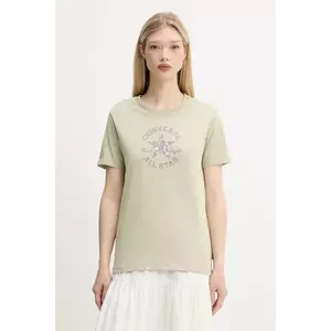 Converse tricou din bumbac culoarea verde, 10027751-A04 imagine
