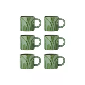 Bloomingville set căni Ninka 250 ml 6-pack culoarea verde imagine