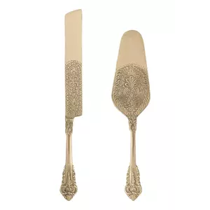 Bloomingville spatulă și cuțit de tort Kalima culoarea gri imagine