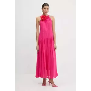 Farm Rio rochie culoarea roz, maxi, evazați, 342069 imagine
