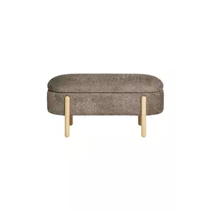 House Nordic puf cu compartiment de depozitare Branca 98 x 41 x 48 cm culoarea violet imagine