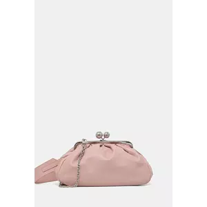 Weekend Max Mara poșetă piele CUBICO culoarea roz, 2525516194600 imagine