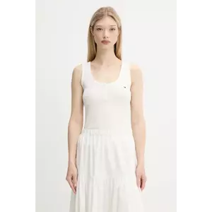 Tommy Jeans top culoarea alb, DW0DW20898 imagine