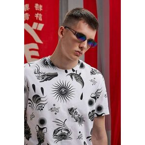 Medicine tricou din bumbac culoarea alb, cu imprimeu imagine