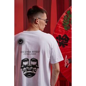 Medicine tricou din bumbac culoarea alb, cu imprimeu imagine