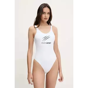 PLEIN SPORT costum de baie dintr-o bucată culoarea alb, cupă moale, PS25WOP01 imagine