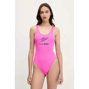 PLEIN SPORT costum de baie dintr-o bucată culoarea roz, cupă moale, PS25WOP01 imagine