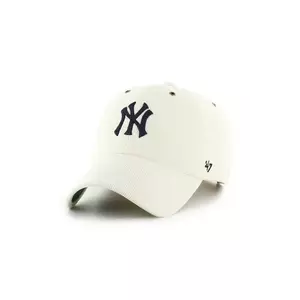 47 brand șapcă MLB New York Yankees culoarea gri, cu imprimeu, B-TCDCU17IWS-SS imagine