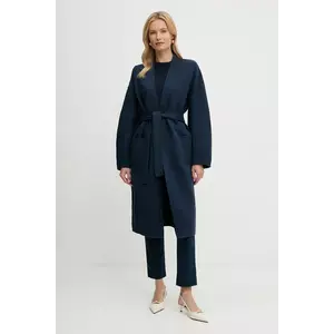 MM palton DILETTA culoarea bleumarin, de tranziție, desfacut, 2526906017600 imagine