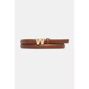 Weekend Max Mara curea de piele PALUDE culoarea maro, 2525506014600 imagine