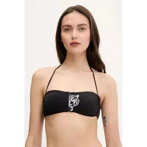 PLEIN SPORT sutien de baie culoarea negru, cupă ușor rigidizată, PS25WTP08 imagine