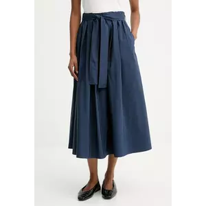 Weekend Max Mara fustă ZARDA culoarea bleumarin, midi, evazați, 2525106031600 imagine