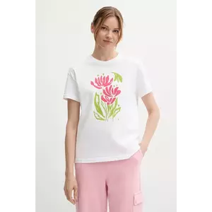 United Colors of Benetton tricou din bumbac culoarea alb, 3BL0D10AK imagine