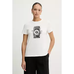 Weekend Max Mara tricou din bumbac GUGLIA culoarea alb, 2525976031600 imagine