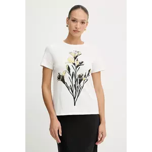 Weekend Max Mara tricou din bumbac GUGLIA culoarea alb, 2525976031600 imagine