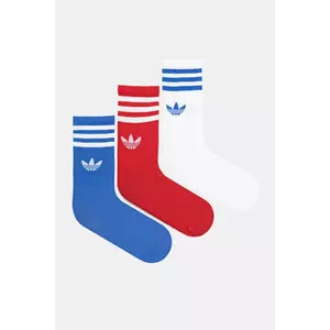 adidas Originals șosete 3-Stripes 3-pack culoarea alb, JZ4942 imagine