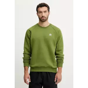 adidas Originals bluză Essentials culoarea verde, cu imprimeu, JW3523 imagine