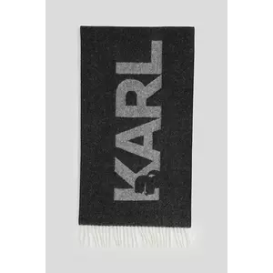 Karl Lagerfeld fular culoarea negru, A3W33047 imagine