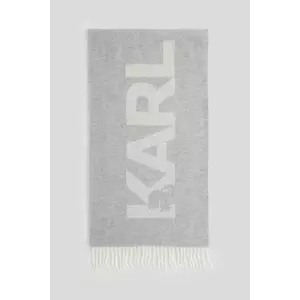 Karl Lagerfeld fular culoarea gri, A3W33047 imagine