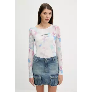 Karl Lagerfeld Jeans longsleeve culoarea alb, A3W17049 imagine