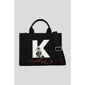 Karl Lagerfeld geantă KL X DISNEY culoarea negru, A3W50102 imagine