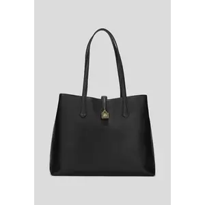 Karl Lagerfeld geantă de piele culoarea negru, A3W30150 imagine