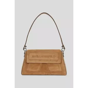 Karl Lagerfeld geantă de piele culoarea maro, A3W30064 imagine