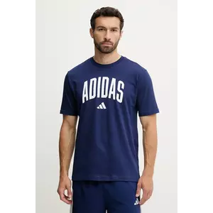 adidas tricou din bumbac Collegiate cu imprimeu, JM6417 imagine
