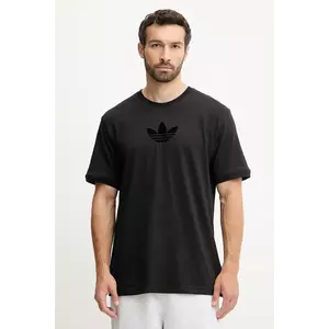 adidas Originals tricou din bumbac Oversize Tee culoarea negru, cu imprimeu, JW5913 imagine
