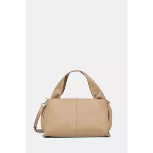 Answear Lab poseta de piele culoarea bej imagine