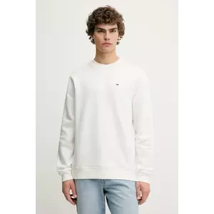 Tommy Jeans bluză culoarea bej, uni, DM0DM20741 imagine