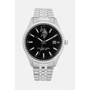 U.S. Polo Assn. ceas DAMIAN barbati, culoarea argintiu, USP4991BK imagine