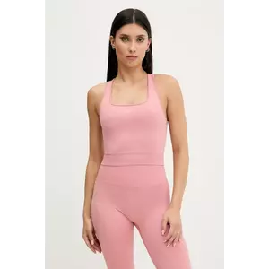 Pangaia top Plant-Stretch Ribbed Tank Top culoarea roz, 10002425 imagine