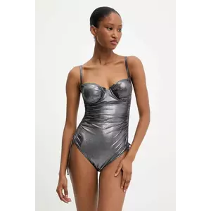 Answear Lab costum de baie dintr-o bucată culoarea negru, cupa usor rigidizata imagine