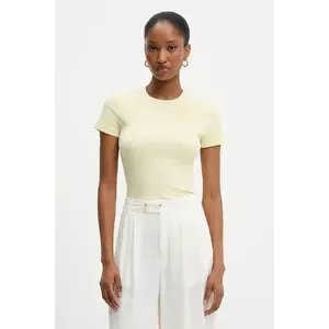 Answear Lab tricou culoarea galben imagine