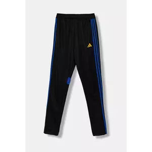 adidas Performance pantaloni de trening pentru copii culoarea negru, cu imprimeu, JW4611 imagine