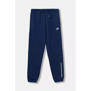 adidas pantaloni de trening pentru copii culoarea bleumarin, cu imprimeu, KC2780 imagine