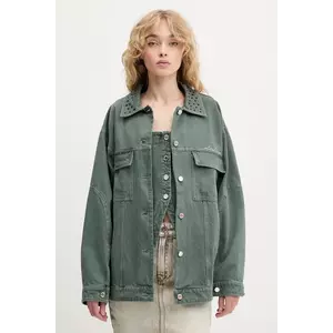 Stine Goya jachetă de bumbac culoarea verde, de tranziție, SG-PF25-J049-2393 imagine