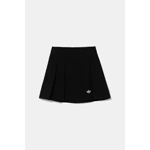 adidas Originals fusta din bumbac pentru copii culoarea negru, mini, evazați, JV7702 imagine