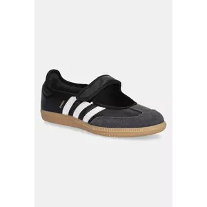adidas Originals balerini de piele Samba Jane culoarea negru, JQ6445 imagine