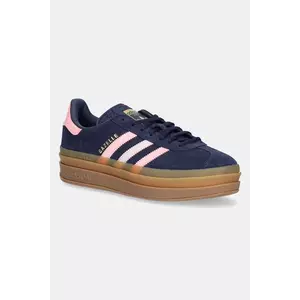 adidas Originals sneakers din piele întoarsă GAZELLE BOLD culoarea bleumarin, JR5951 imagine