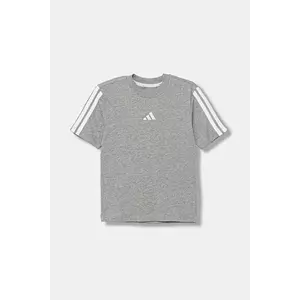 adidas tricou de bumbac pentru copii culoarea gri, cu imprimeu, JY4968 imagine