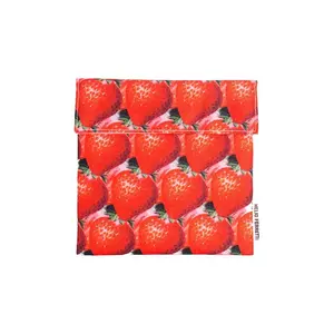 Helio Ferretti pungă cu gustări Strawberry 18 x 18 cm culoarea rosu imagine
