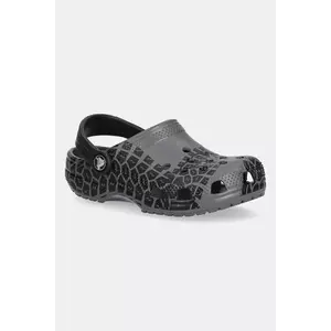 Crocs șlapi copii CLASSIC TIRE PRINT CLOG KIDS culoarea gri, 211261 imagine