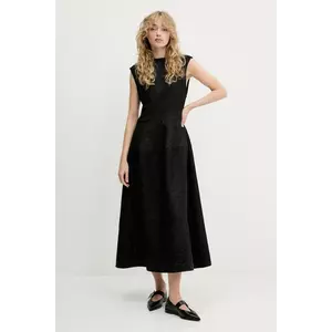 Stine Goya rochie culoarea negru, maxi, evazați, SG-PF25-D109-2379 imagine