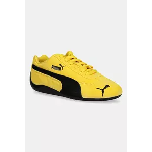 Puma sneakers din piele întoarsă Speedcat OG Jr culoarea galben, 401698 imagine